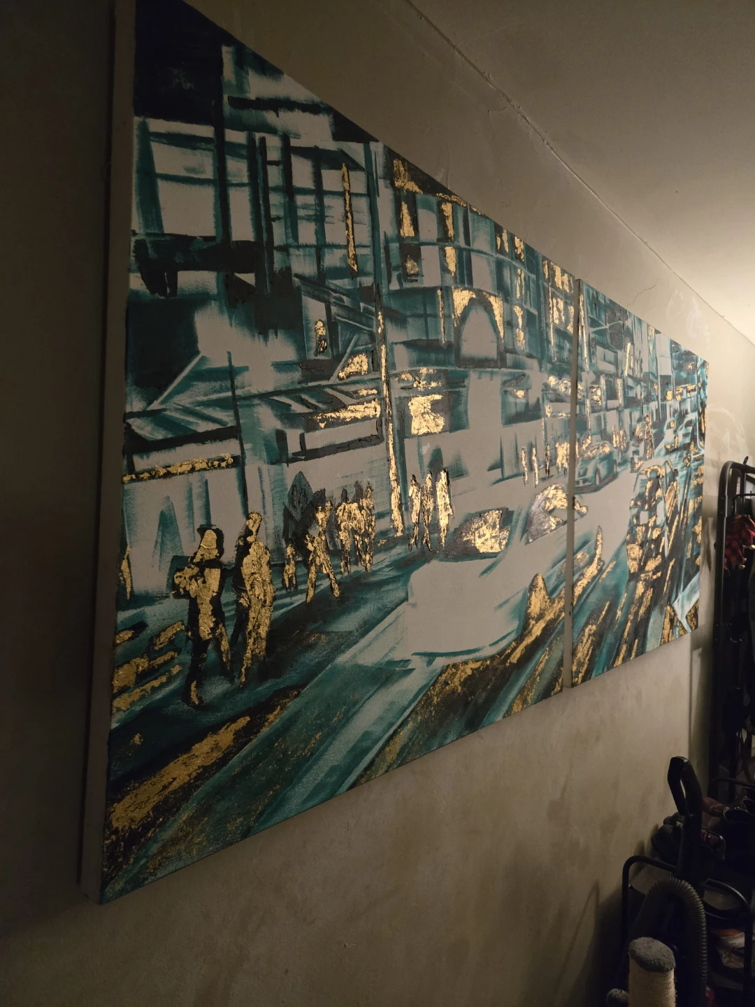 Real Gold + Oil Painting 2016 Yonge and Dundas - photo 3