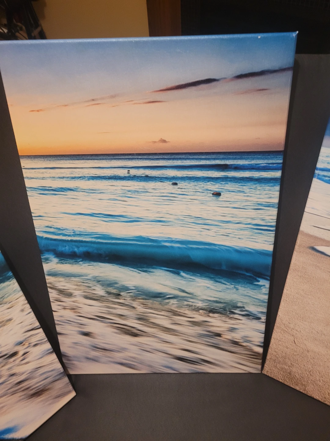 Canvas Wall Art - Beach Sunset Scene - photo 3