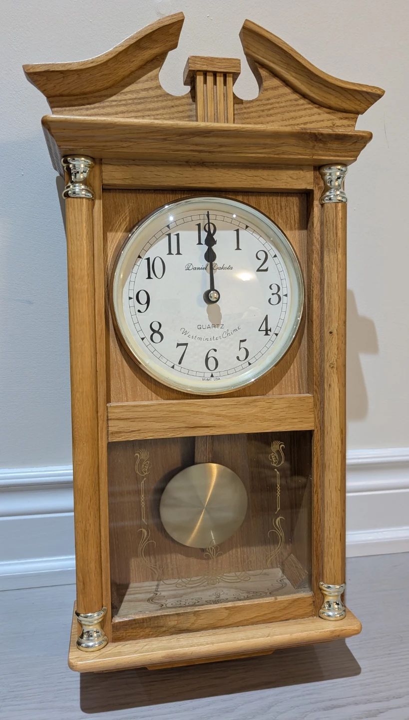 Daniel Dakota Westminster Chime Wall Clock
