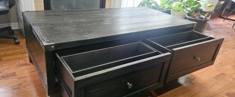 Lift-Top Coffee Table with Storage - photo 2