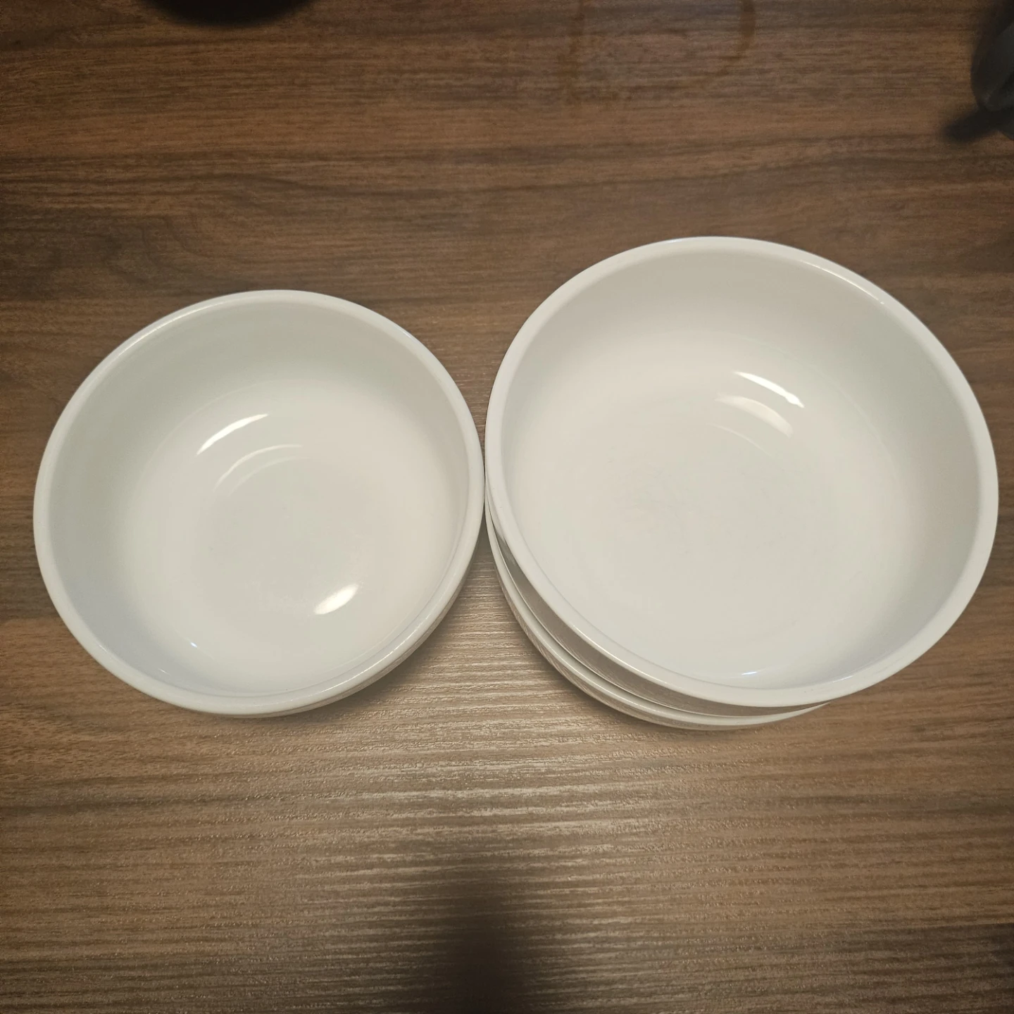 Set of 3 White  Bowls