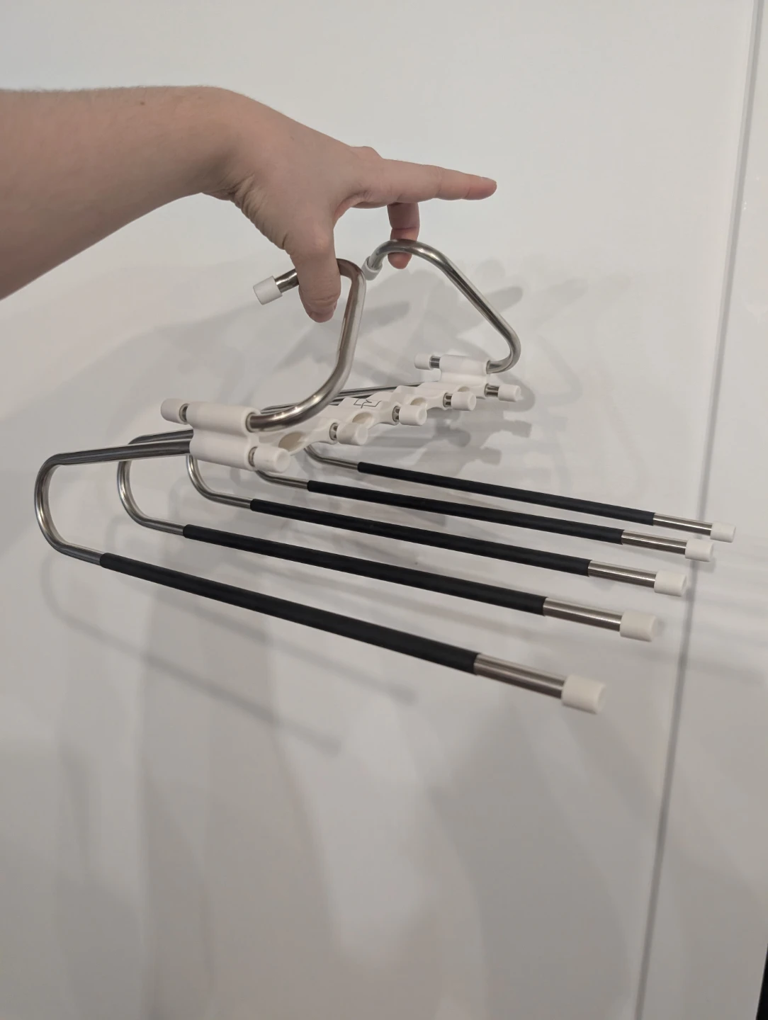 Clothing Hangers for Pants, White (4)