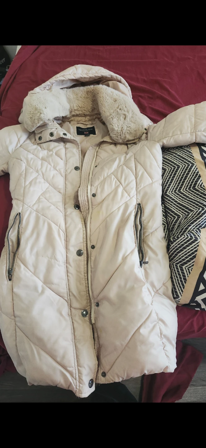 Puffer Coat with Fur Trim - photo 2