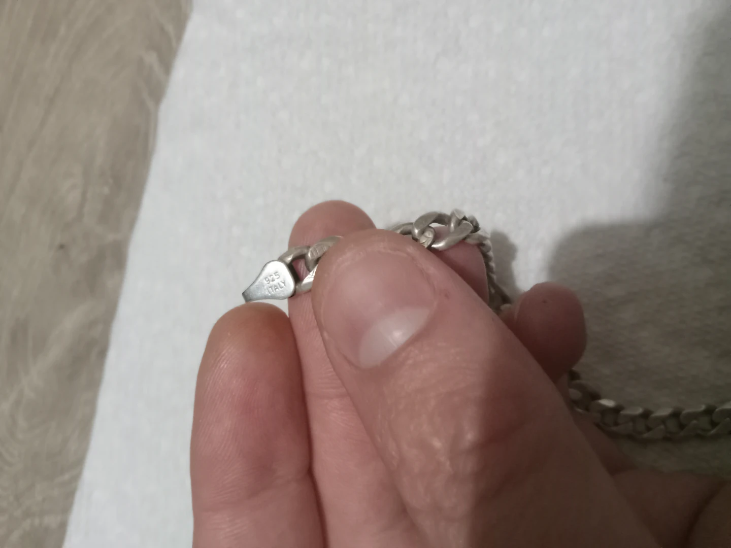 Sterling Silver Chain Necklace - 925 Italy - photo 2