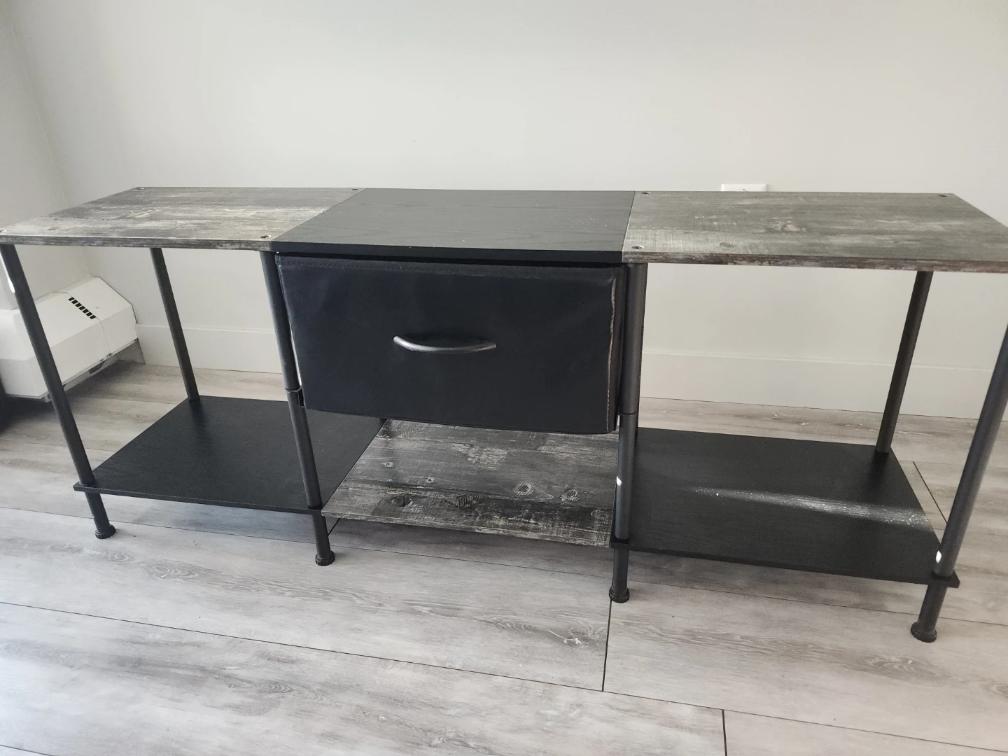 Rustic Style Console Table with Drawer
