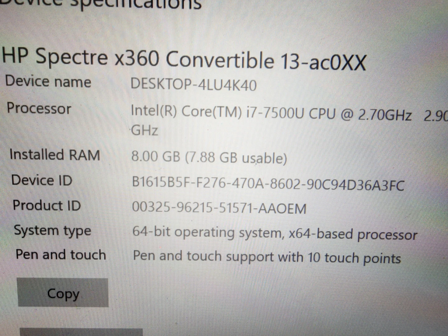Hp 13" touchscreen laptop - photo 2