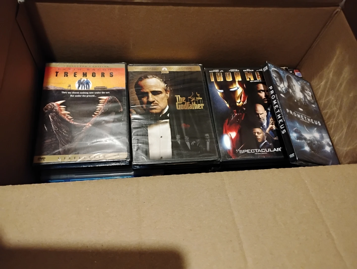 1 box of DVD Movies.