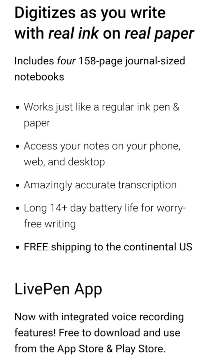 LivePen Smart Pen and Notebooks - photo 5