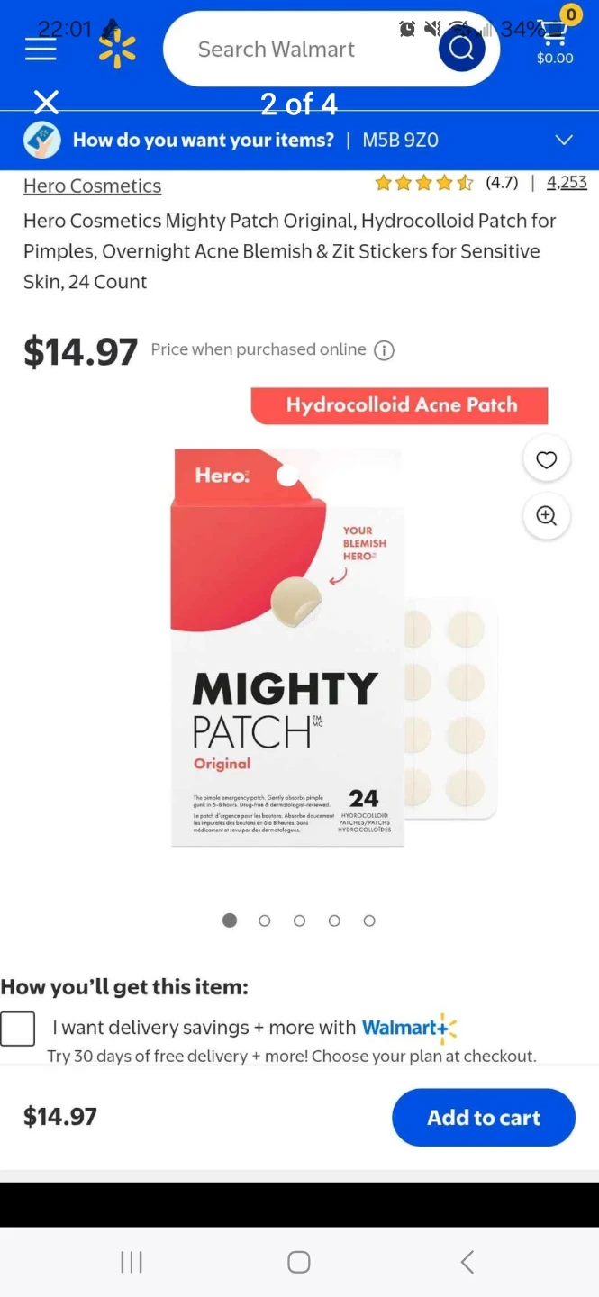 Hero Mighty Patch Original, Invisible+ Pimple, Body Stickers - photo 2