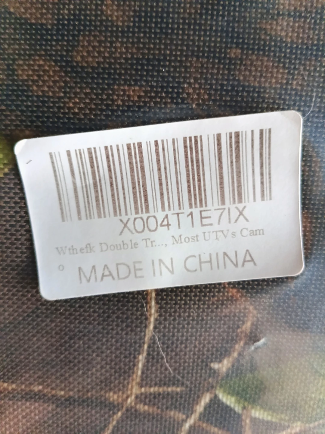 Double Tree Camo Bag