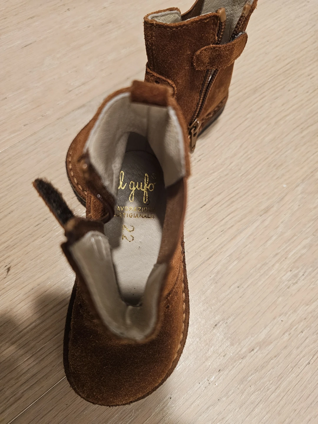 Il Gufo Brown Suede Ankle Boots - Size 22 - photo 4