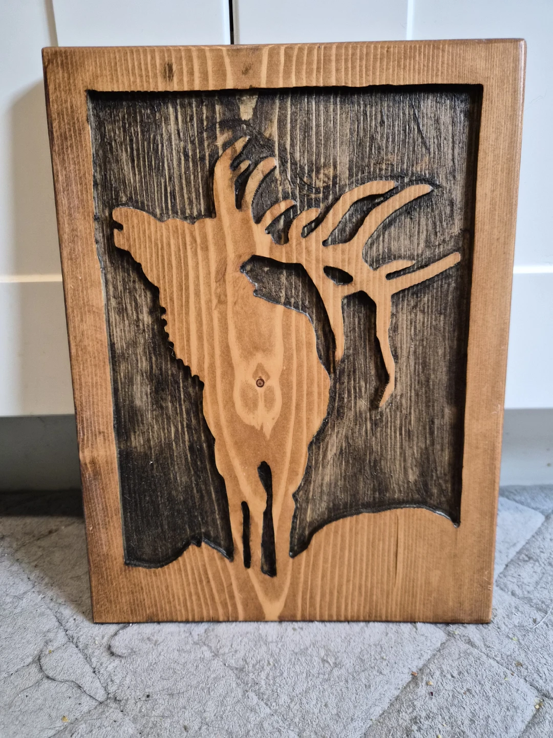 Rustic Wood Carving Art - hand carved and burned - photo 2