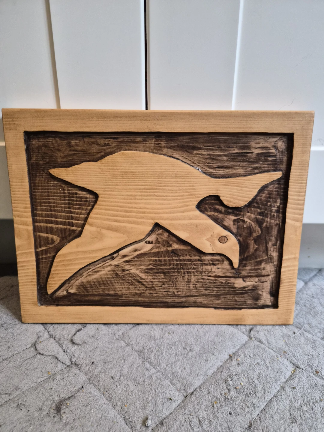 Rustic Wood Carving Art - hand carved and burned - photo 5