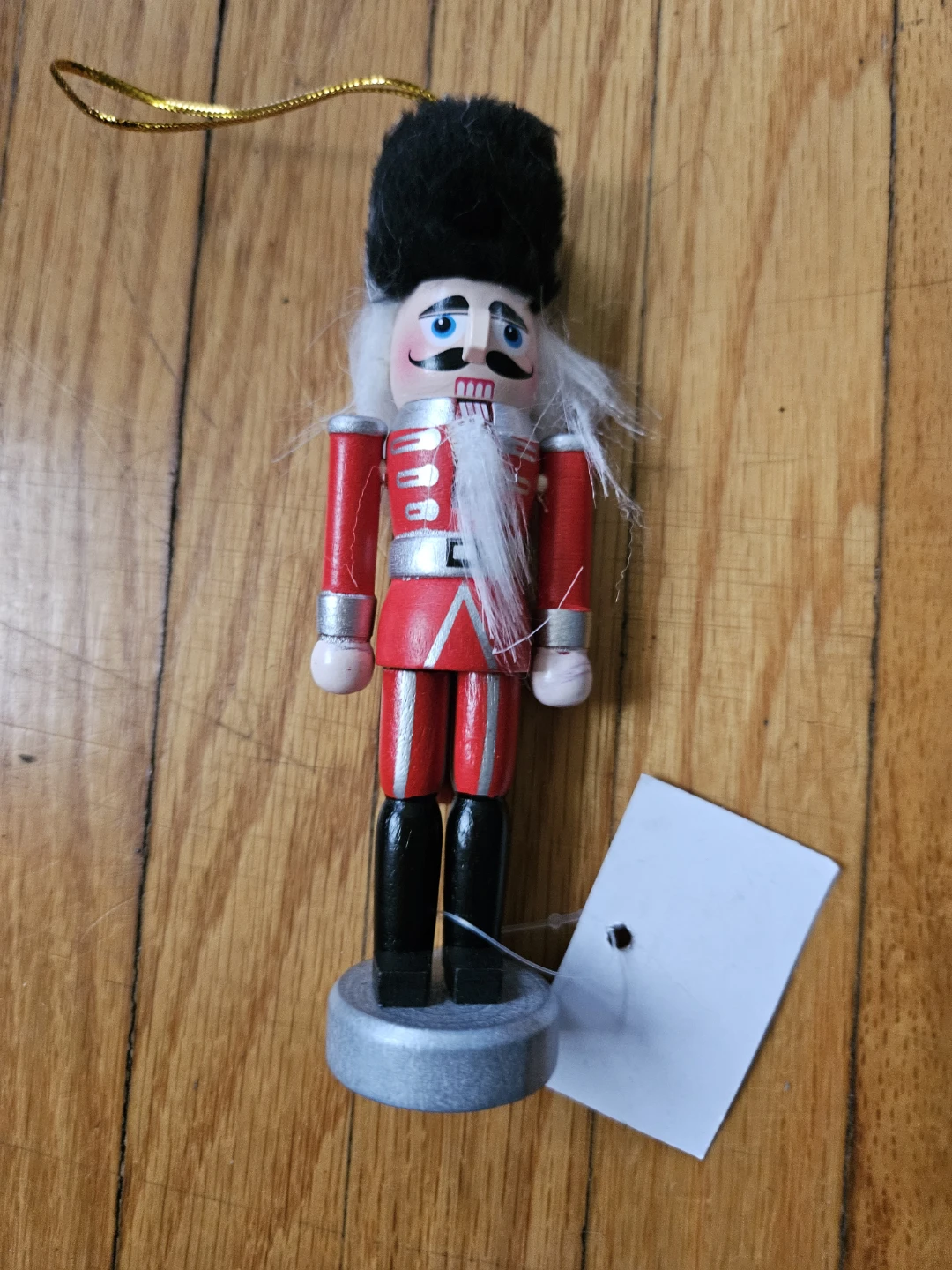 Wooden Nutcracker Ornament - Soldier Design