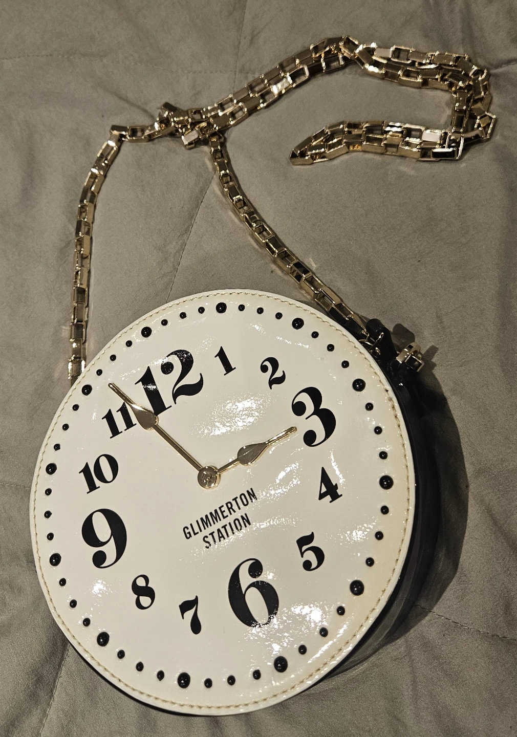 AUTHENTIC Kate Spade Glimmerton Station Clock Crossbody Bag
