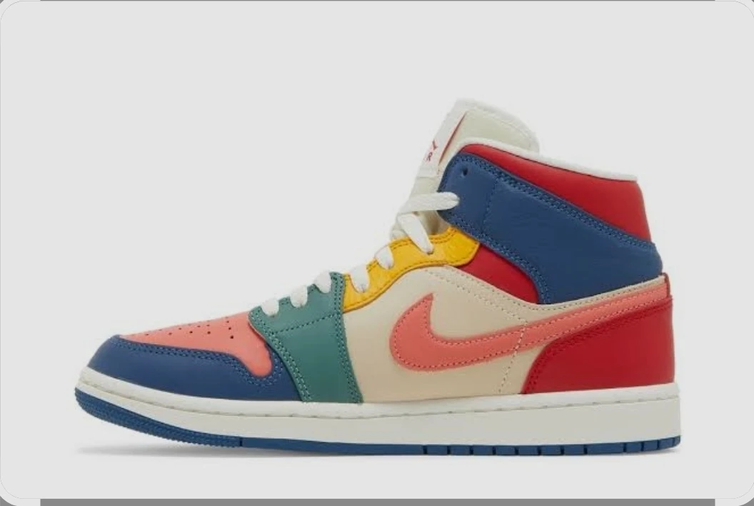 Air Jordan 1 Mid "Shattered Backboard" Multi-Color - photo 2