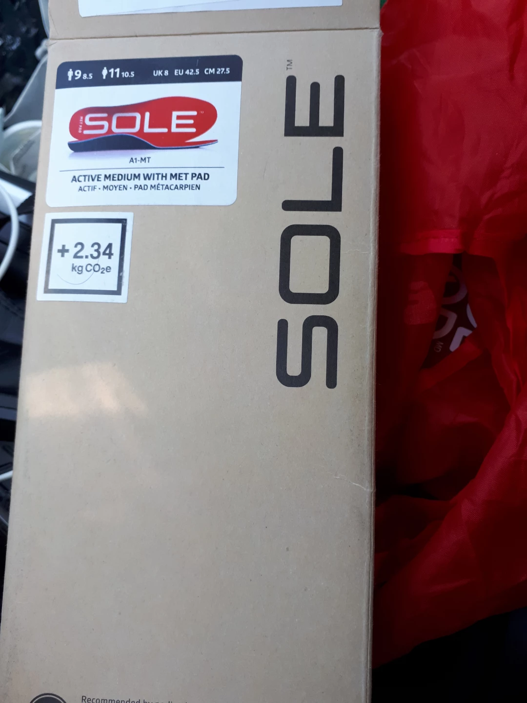 SOLE Active Medium Met Pad Insoles