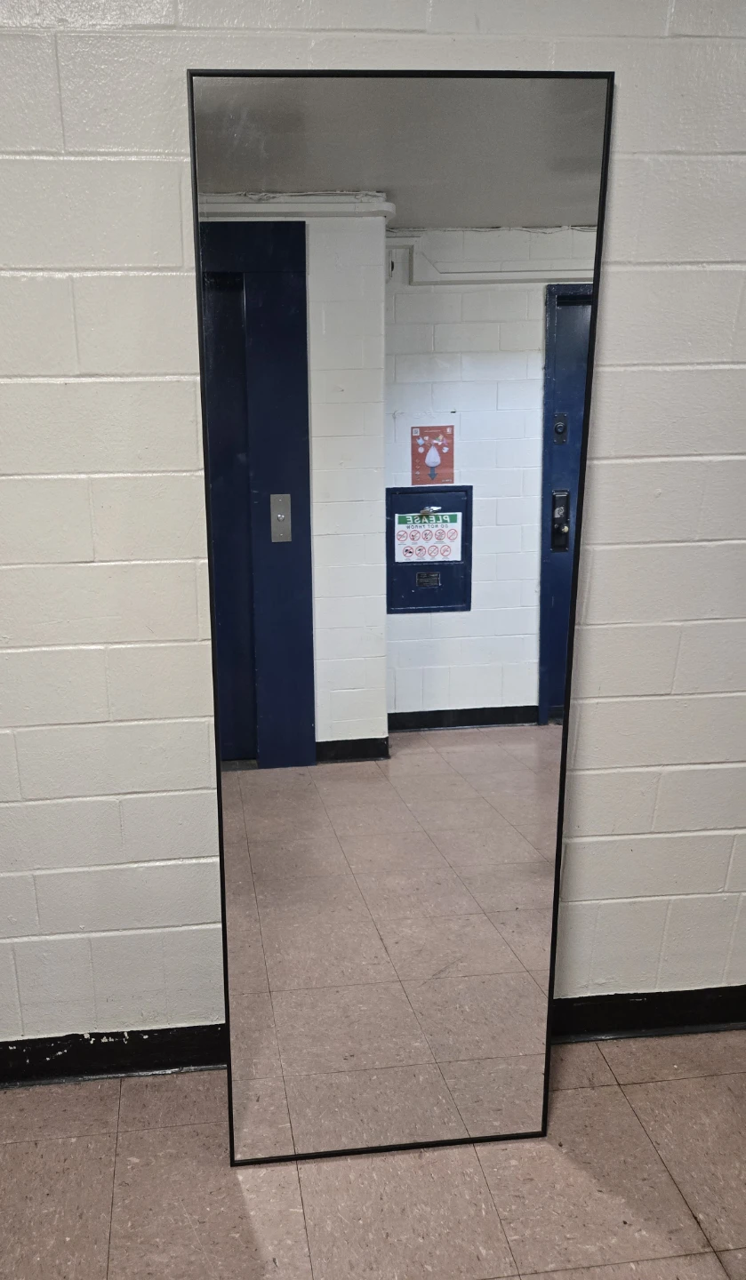 Modern Black Full-Length Mirror (65" x 24") – Downtown Brooklyn - photo 3