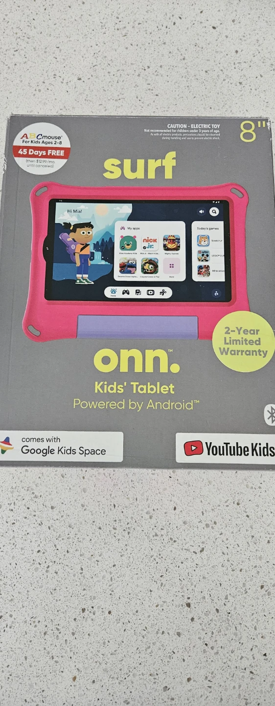 ONN Kids' Tablet Surf 8" Powered by Android