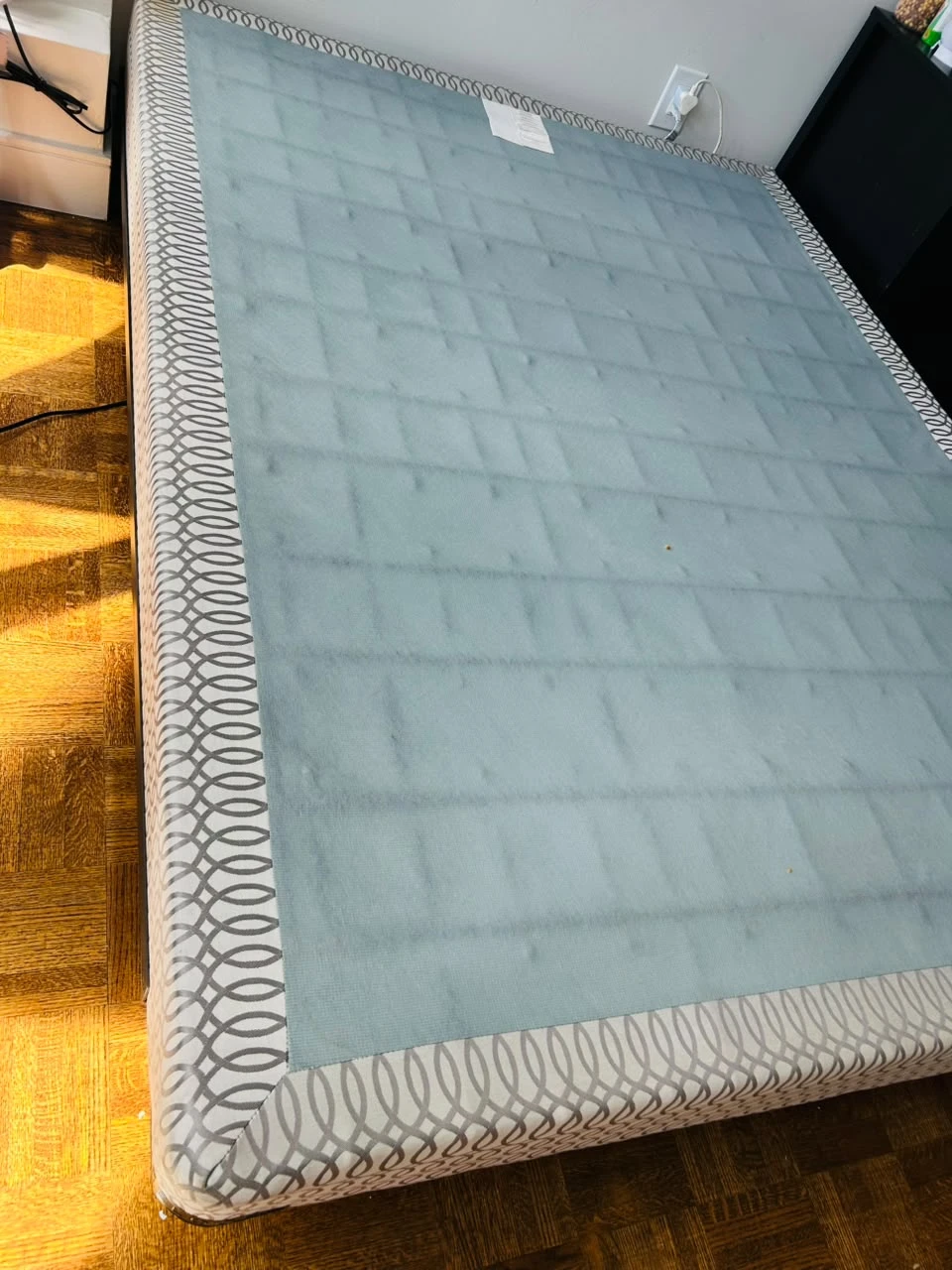 Queen Box Spring and Metal Bed Frame - photo 3