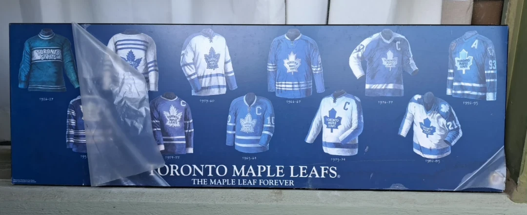 Toronto Maple Leafs Jersey History Poster - photo 2