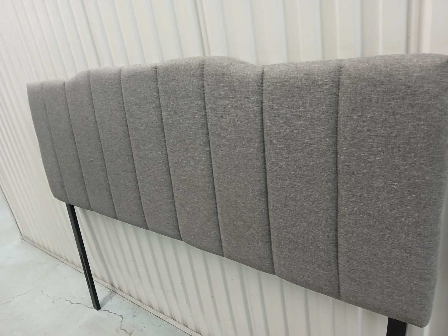 Gray Upholstered Headboard queen size