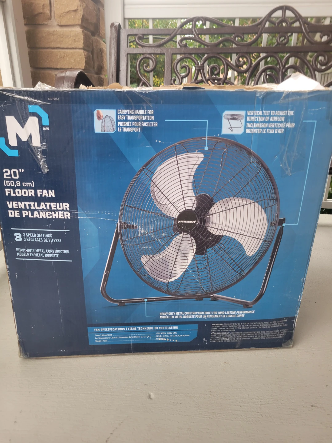 Mastercraft 20" Floor Fan - photo 2