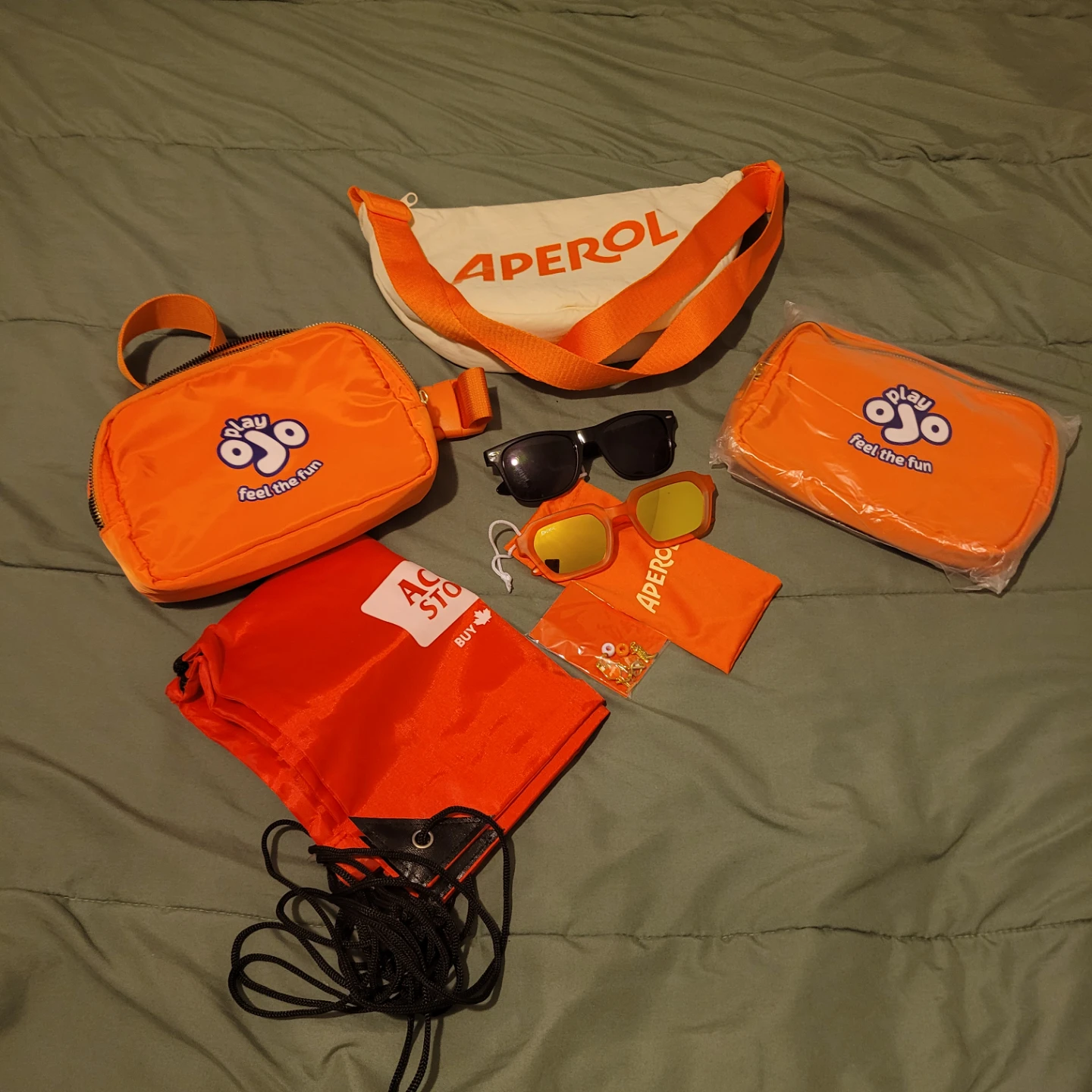 Play OJO & Aperol Merch Bundle - Bags, Sunglasses, and More