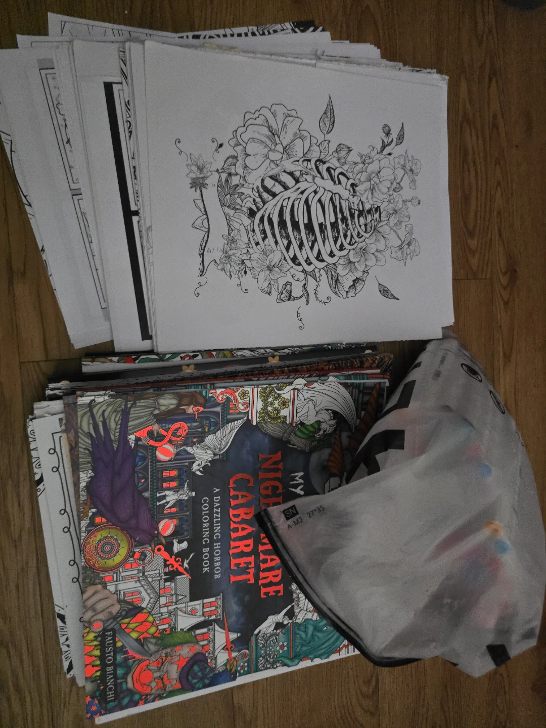 Horror & Fantasy Coloring Books & Alcohol Markers - photo 5