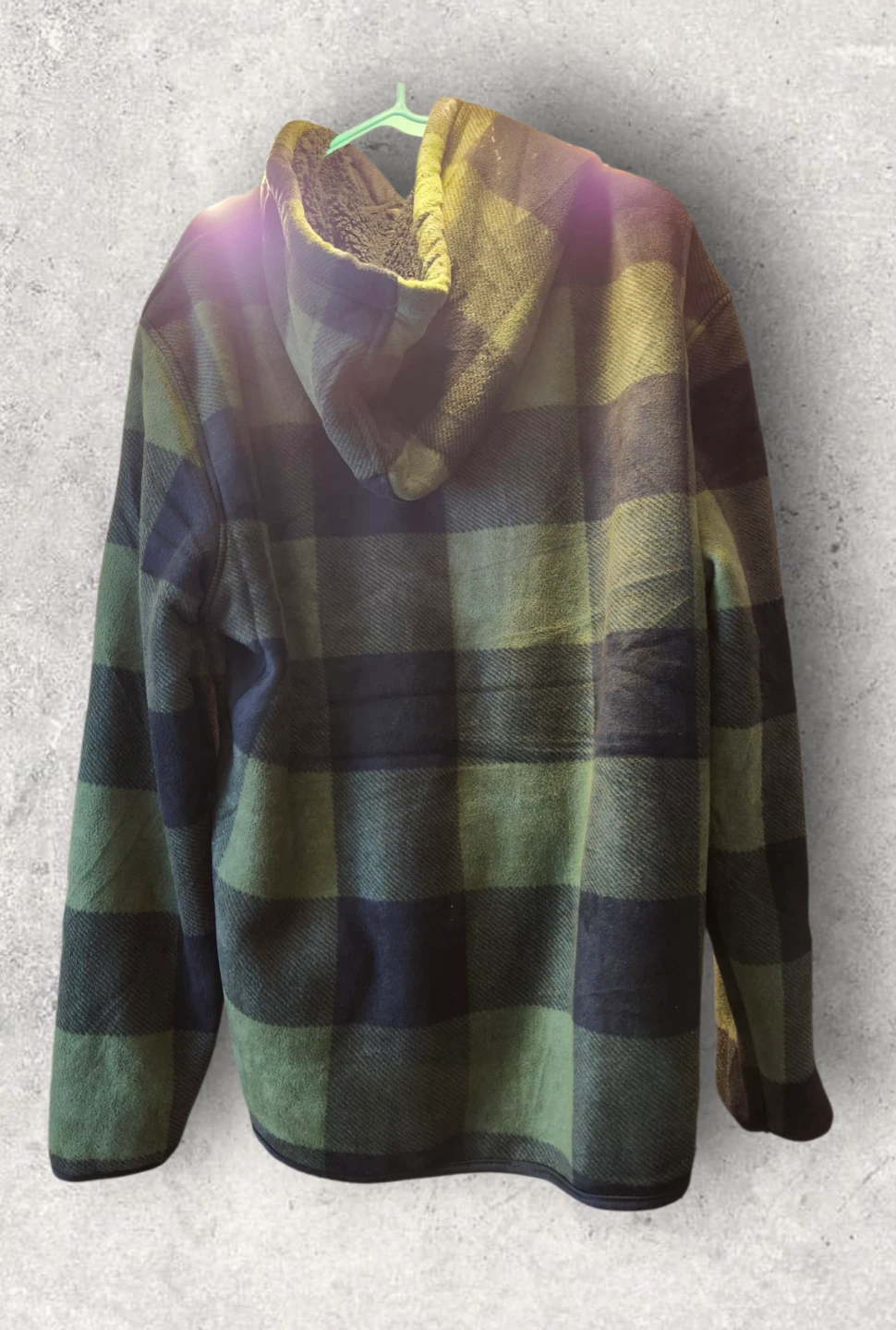 J.COME Plaid Sherpa Lined Hoodie - photo 2