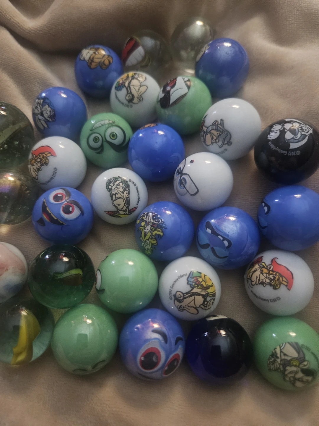 Collection of 36pcs. Cartoon Character Marbles. Germany - photo 2