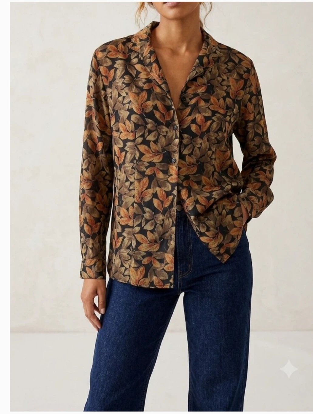 Vintage Silk blouse sz small - medium