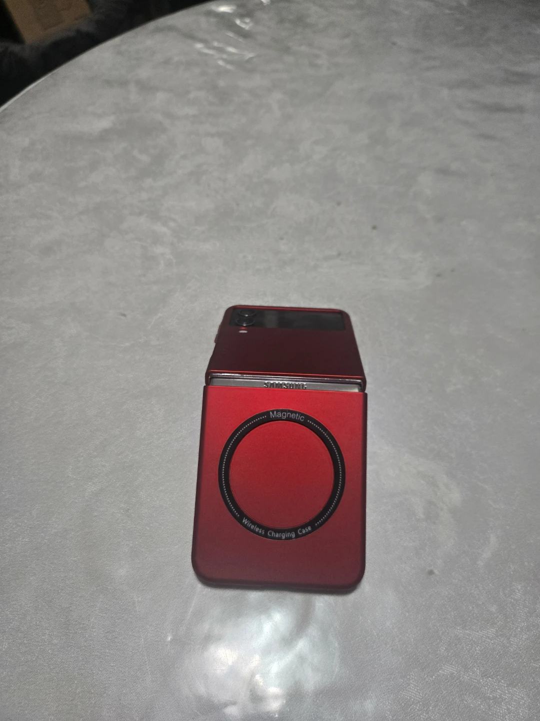 Samsung Galaxy Z Flip 4 plus Wireless Charging Case - Red - photo 2