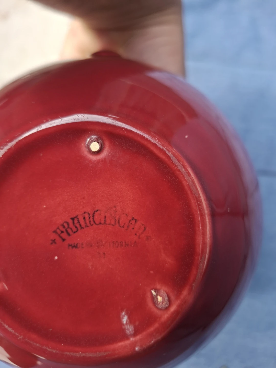 Francescan Small Red Pitcher - photo 3