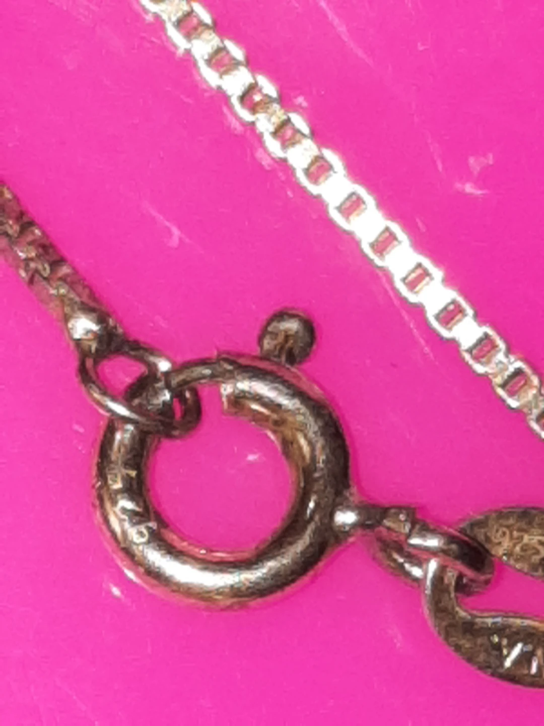Solid Sterling Silver trinity 3 hearts Necklace 18" - photo 2