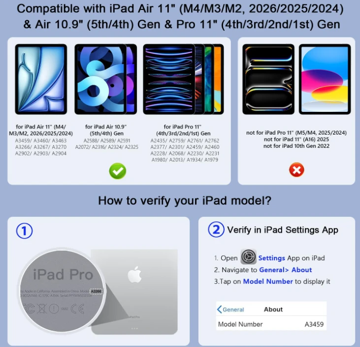 Keyboard Case for iPad Air 11" / Pro 11" / Air 10.9" - photo 5