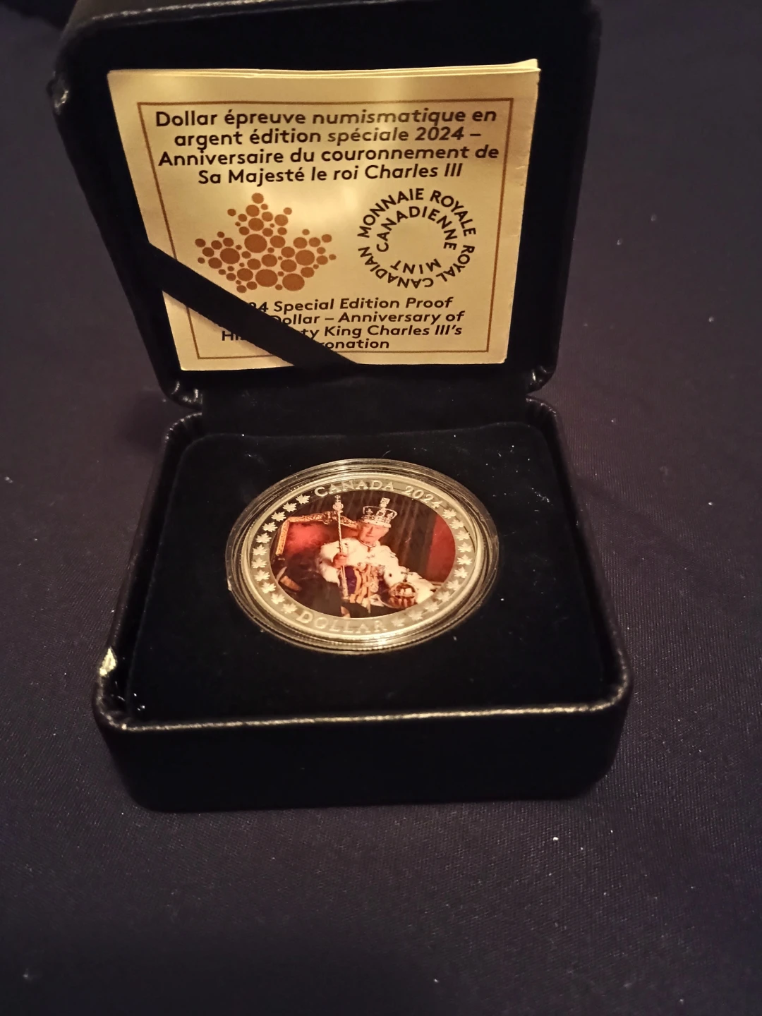 2024 Canada Silver Proof Dollar - King Charles III Coronation - photo 2