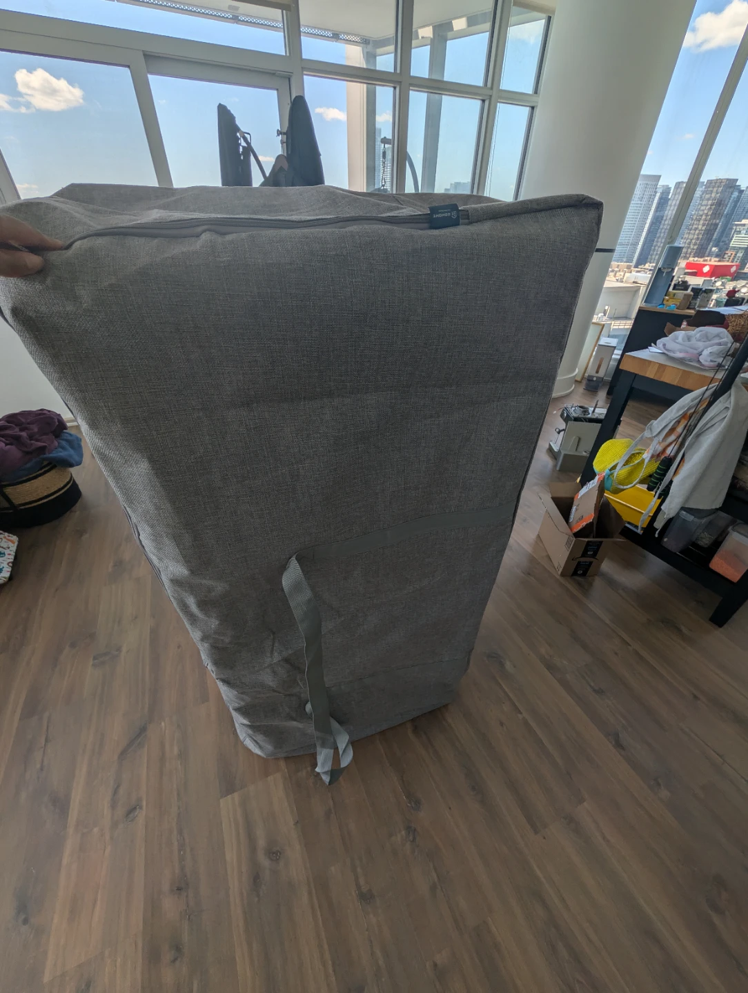 Full size Tri fold mattress with cover - photo 3