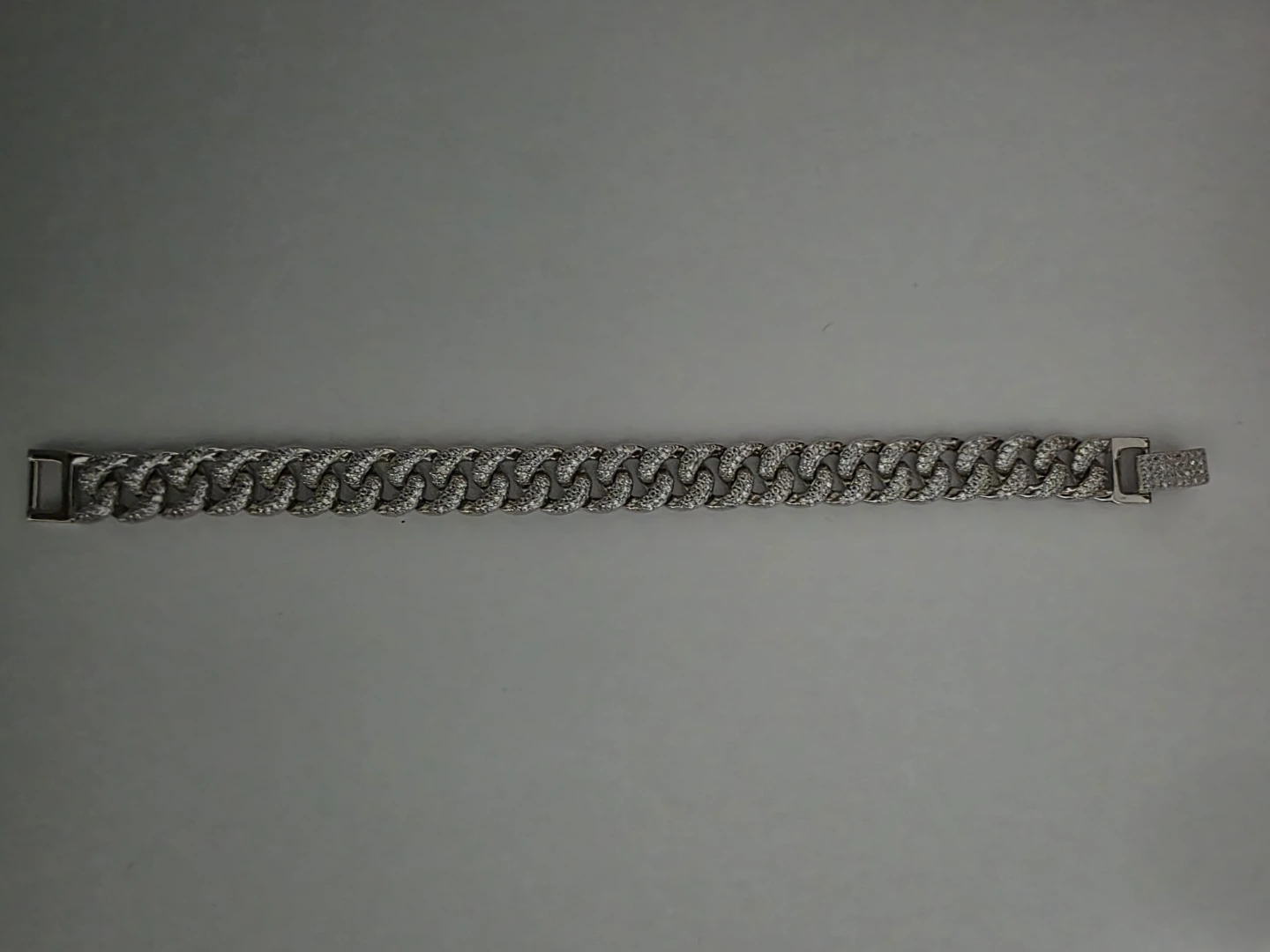S925 Sterling Silver Cubin Link Bracelet - photo 5