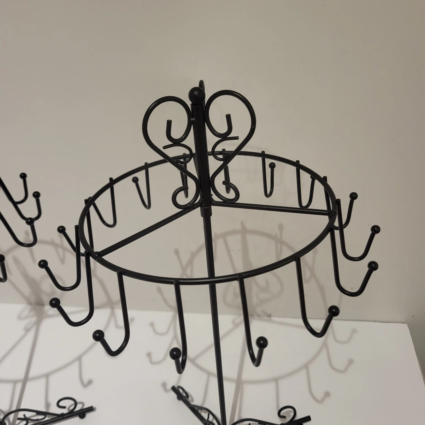 Black Metal Rotating Jewelry Holder Stand - photo 2