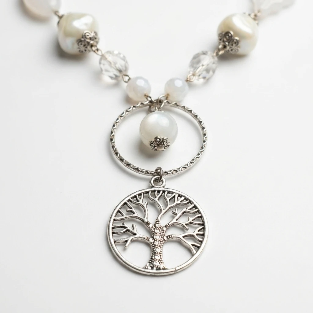 Tree of Life Necklace and Earrings Set - photo 3