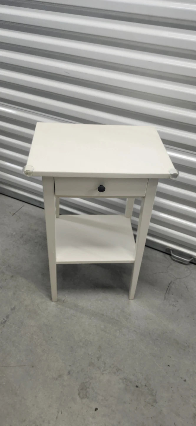 White Side Table with Drawer from ikea