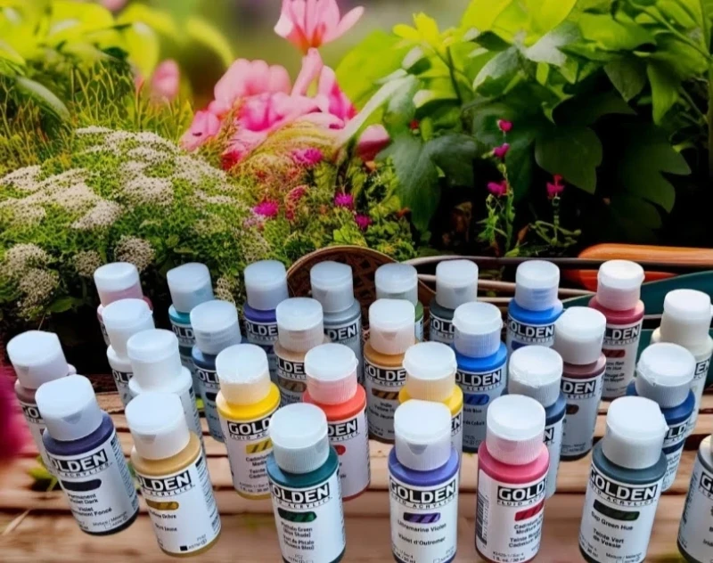 Golden Fluid Acrylic Paints, oil and watercolor as well - photo 2