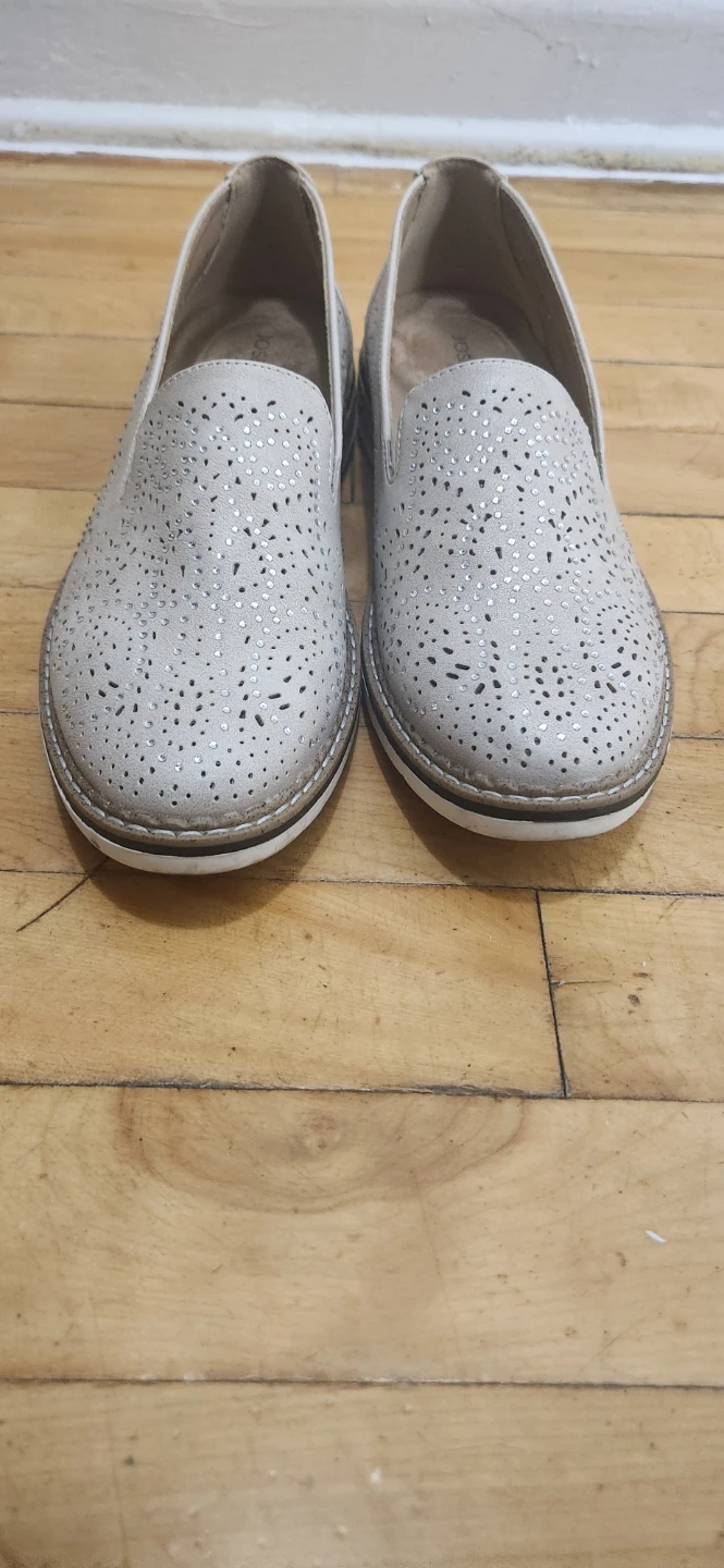 Josef Seibel Beige Perforated Loafer Shoes - photo 2