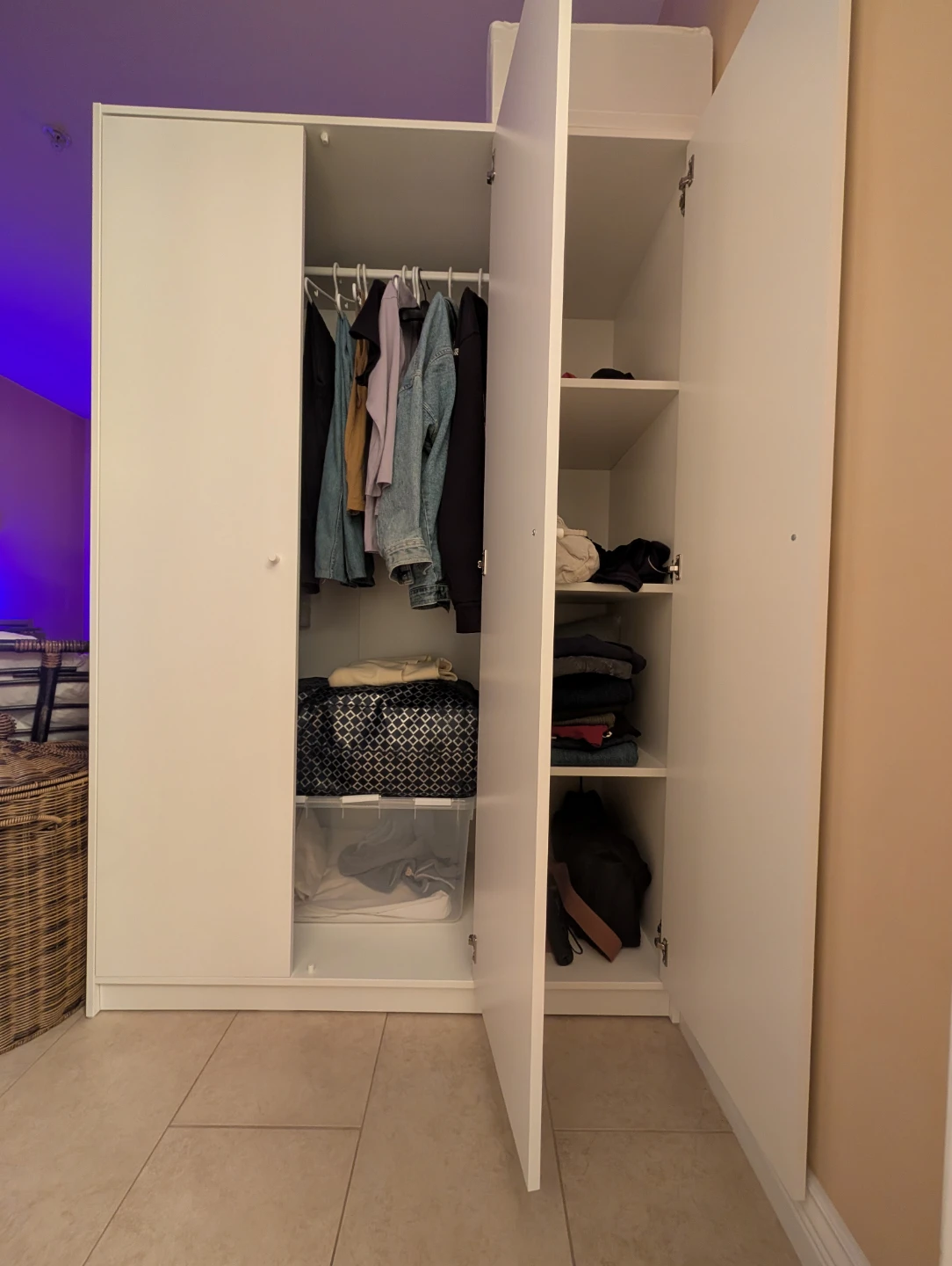 Ikea Kleppstad wardrobe with 3 doors - photo 4