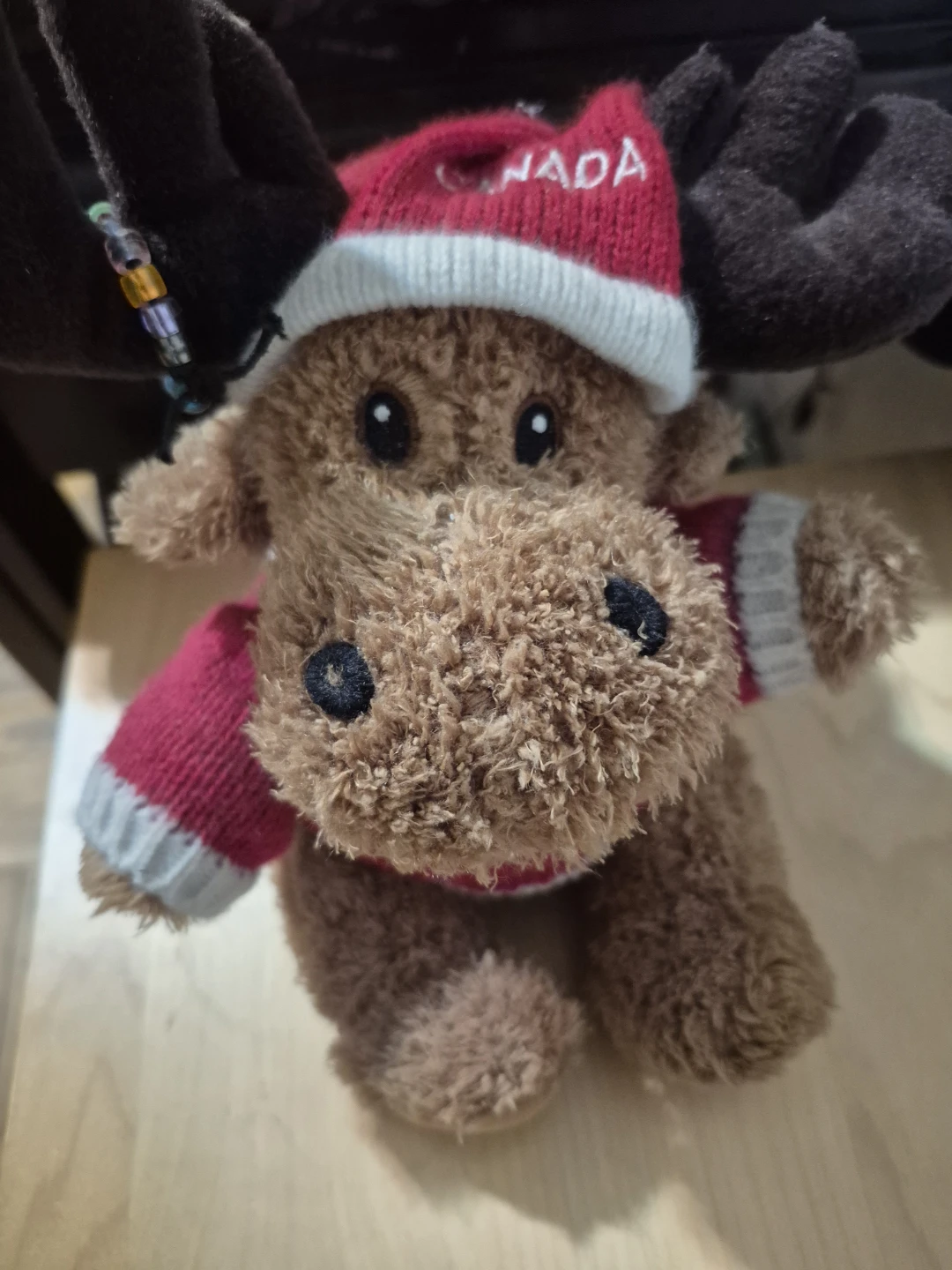 LN)Plush Moose with Canada Hat and Sweater