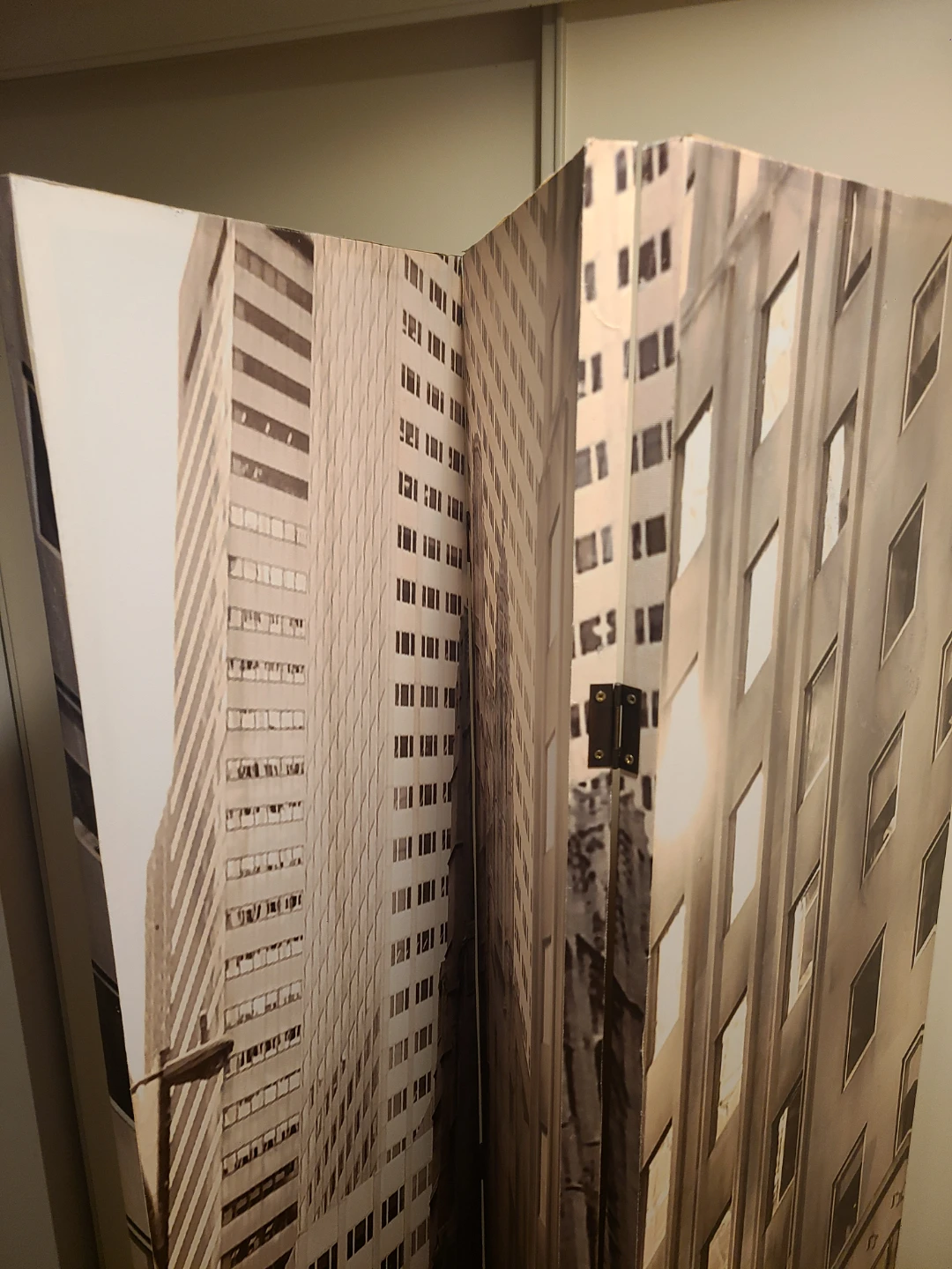 Decorative Room Divider - Cityscape Print - photo 5