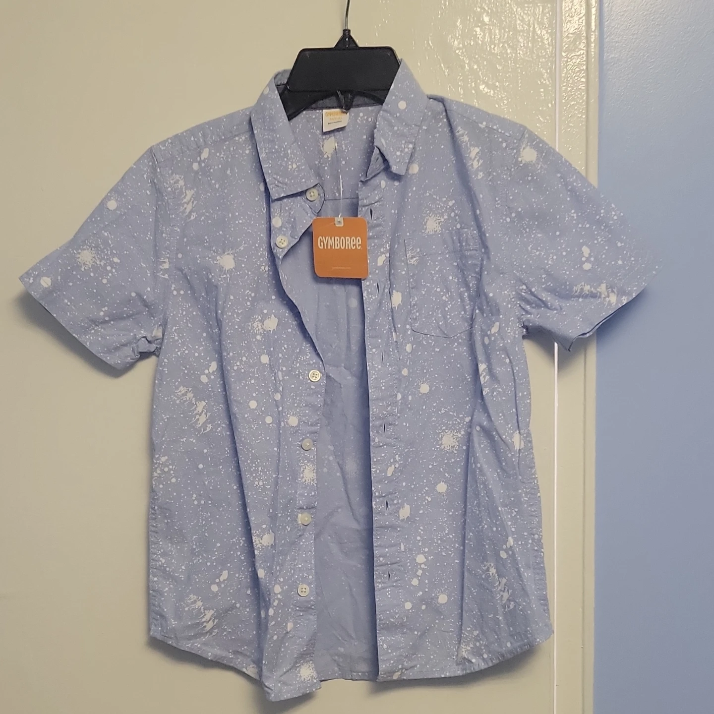 Gymboree Short Sleeve Button-Up Shirt M(7-8) - photo 3