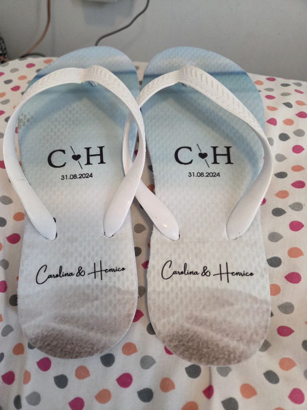Personalized Flip Flops - Carolina & Henrique 31.08.2024 - photo 4