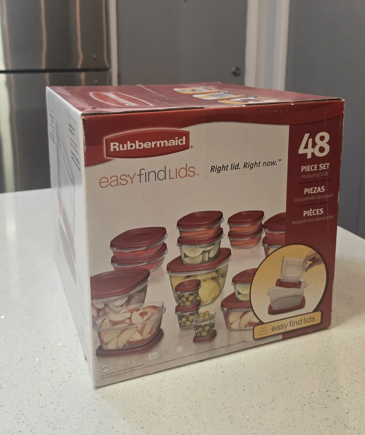 Rubbermaid Easy Find Lids 48 Piece Food Storage Container Set